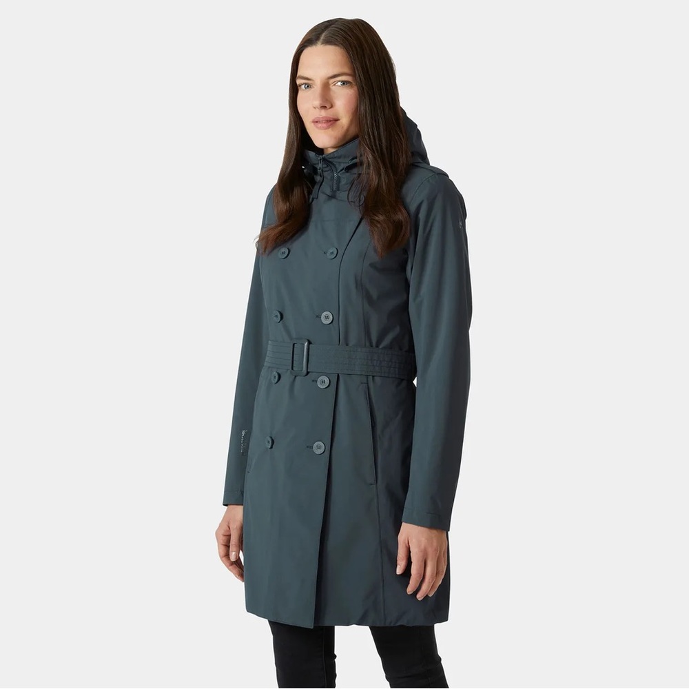 Women's Helly Hansen Urban Lab Welsey Insulated Trench Coat - Alpine Frost, M